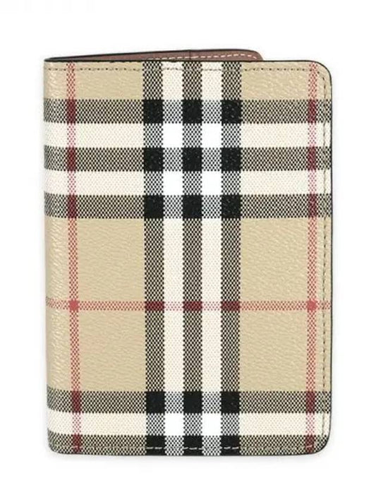 Vintage Check Passport Wallet Beige - BURBERRY - BALAAN 2