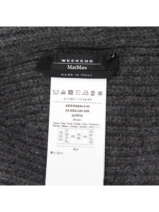 Alben Beanie Grey - MAX MARA - BALAAN 6