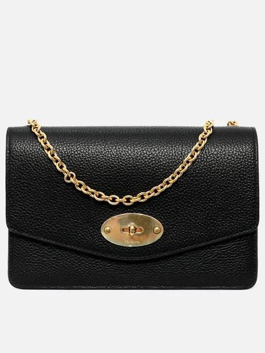 Darley Small Classic Chain Shoulder Bag Black - MULBERRY - BALAAN 2