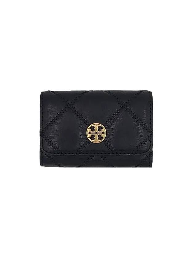 Willa Card Wallet Black - TORY BURCH - BALAAN 3