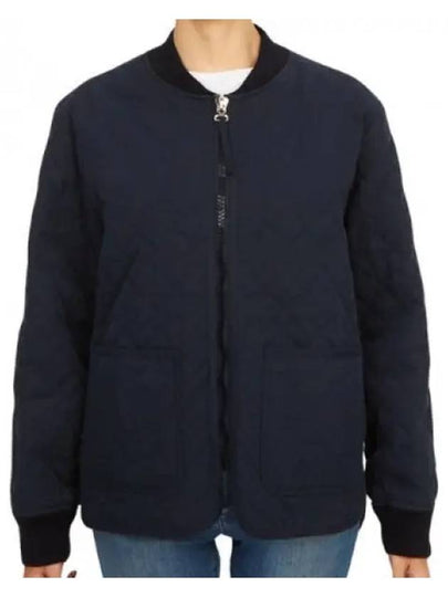 Elea Quilting Zip-Up Jacket Navy - A.P.C. - BALAAN 2