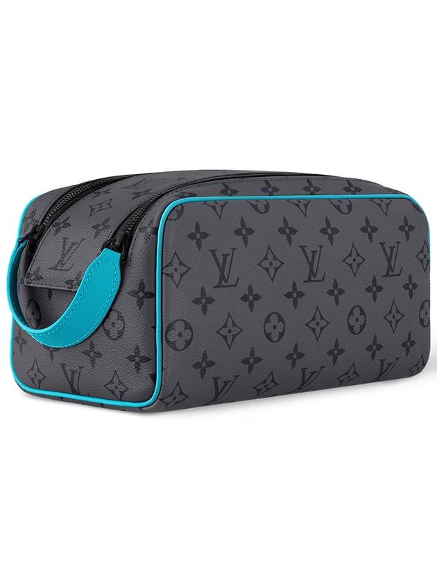 Men's Dopp Kit Monogram Eclipse Pouch Bag Grey Blue - LOUIS VUITTON - BALAAN 3