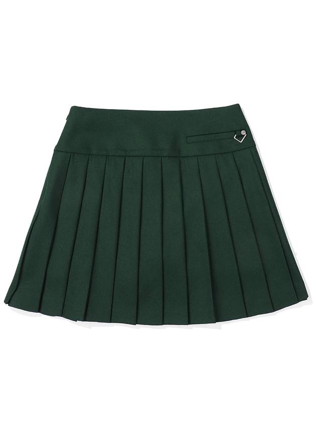 Wool pleated skirt GREEN WOMAN - MALBON GOLF - BALAAN 2