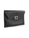 Buckle Envelope Small Clutch Bag Black - ROGER VIVIER - BALAAN 4