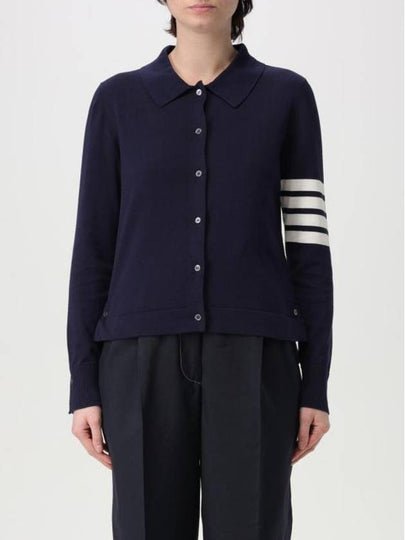 Cotton 4-Bar Shirt Navy - THOM BROWNE - BALAAN 2