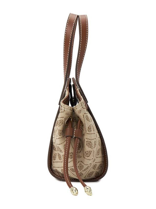 Women's Tote Bag BAG51682 JACQUARD LATTE CUOIO - HELEN KAMINSKI - BALAAN 2