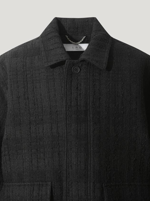 Black wool blend TWEED jacket - IRO - BALAAN 3