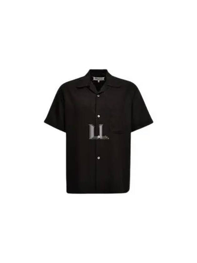 Twill Vacation Short Sleeve Shirt Black - MAISON MARGIELA - BALAAN 2