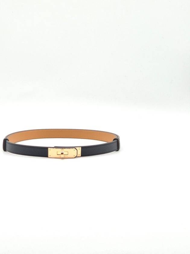 Hermes Kelly 18 Belt Rose Gold Belt Black - HERMES - BALAAN 4