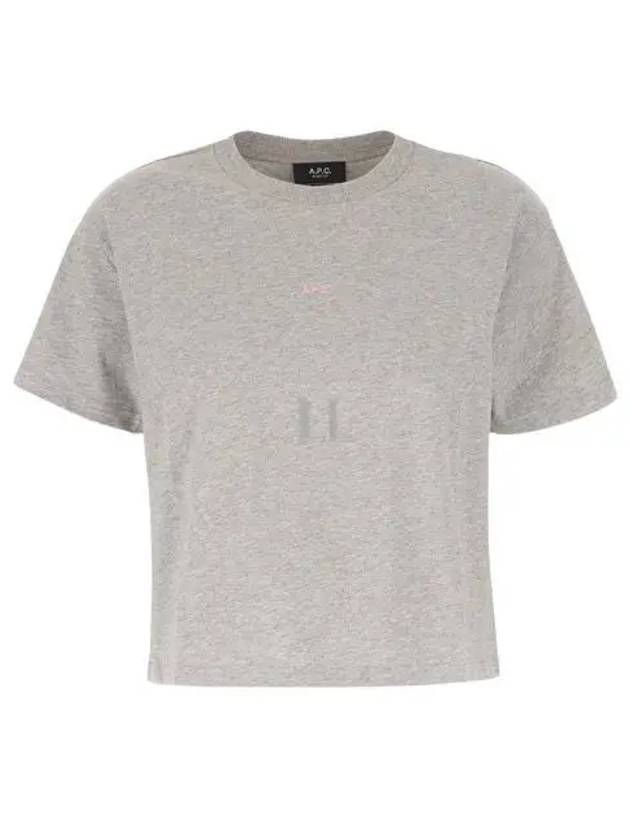 Boxy Micro Logo Short Sleeve T-Shirt Grey - A.P.C. - BALAAN 2