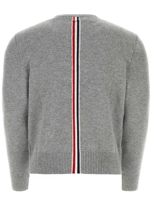 Arm Band Merino Wool Pique Knit Top Grey - THOM BROWNE - BALAAN 3