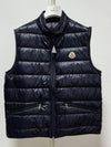 Grilled Down Gilet Night Blue Navy 1A10700 53029 776 - MONCLER - BALAAN 1