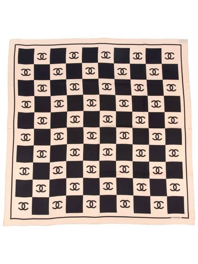 CC Checkerboard Square Scarf Pink AA8763B09826 - CHANEL - BALAAN 1