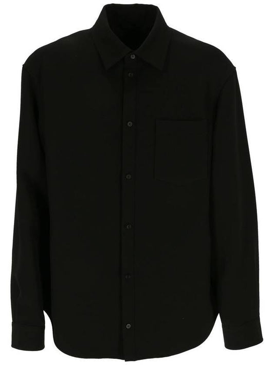 shirt jacket black - BALENCIAGA - BALAAN.