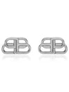 BB Logo Stud Earrings Silver - BALENCIAGA - BALAAN 2