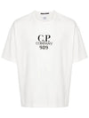 20/1 Jersey Boxy Logo Short Sleeve T-Shirt White - CP COMPANY - BALAAN 2