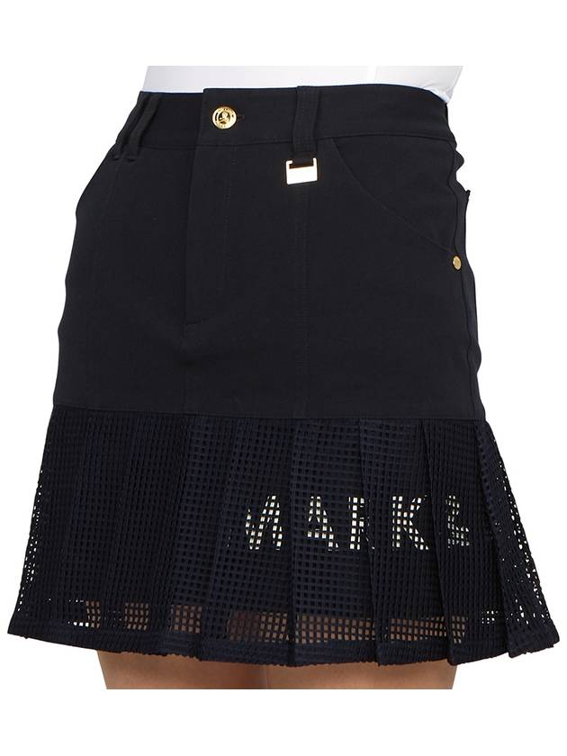 Golf Wear Women s Mini Pleated Skirt MLW 3B AE06 NAVY - MARK & LONA - BALAAN 9