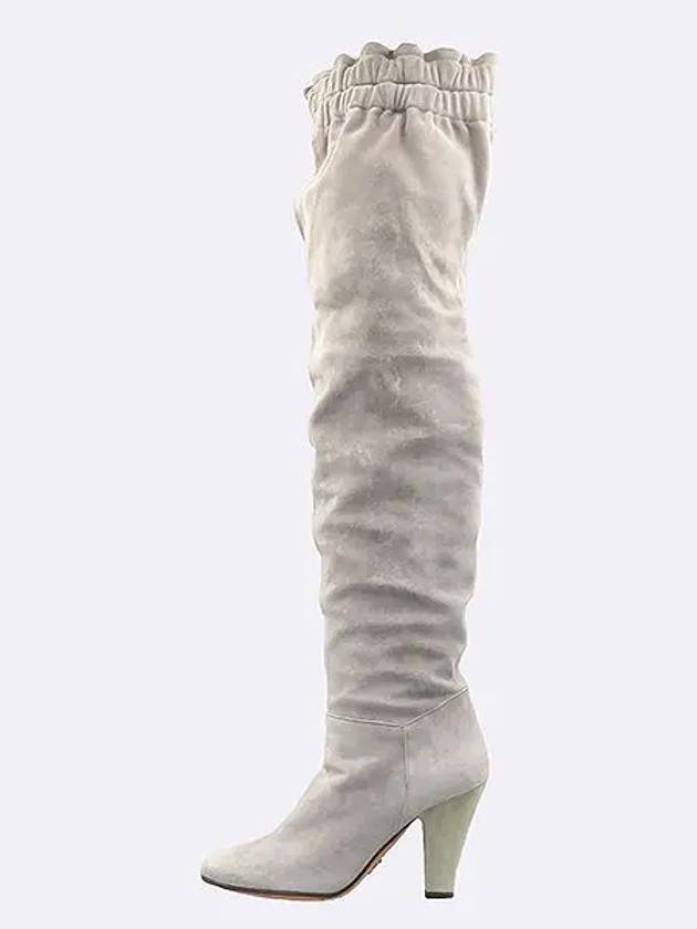 C06904 Light gray color suede women s long boots 230MM - DOLCE&GABBANA - BALAAN 3