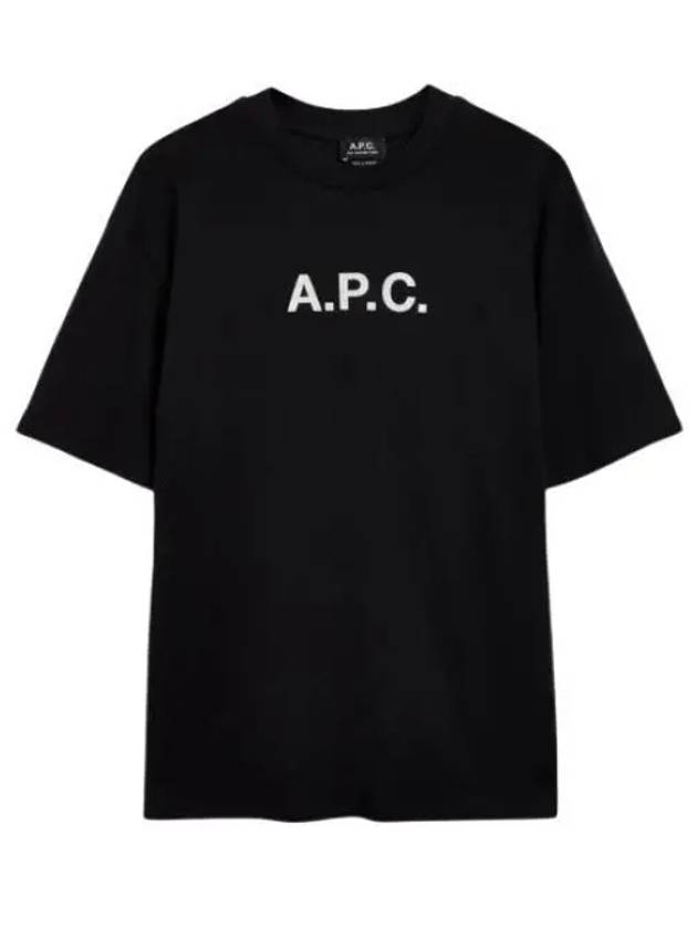 Mae Pique Mesh Short Sleeve T-Shirt Black - A.P.C. - BALAAN 2