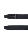 Men's Logo Reversible Leather Belt Black - TOM FORD - BALAAN 3