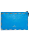 Rockstud Strap ClutchGWB00147 ABOL01 B01 Neon Blue - VALENTINO - BALAAN 4