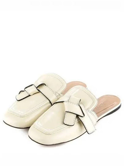 Gate Flat Calf Leather Mule White - LOEWE - BALAAN 2