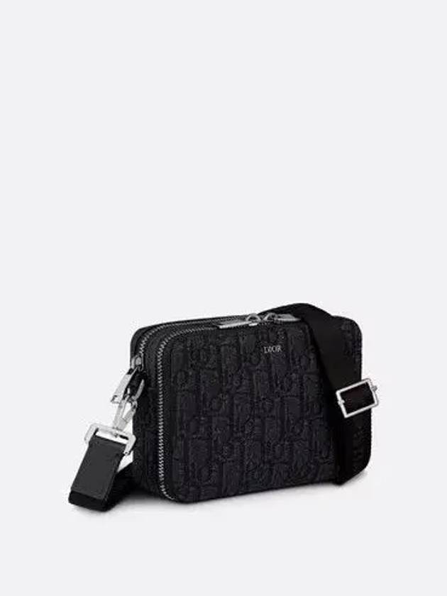 Oblique Strap Shoulder Bag Black - DIOR - BALAAN 3