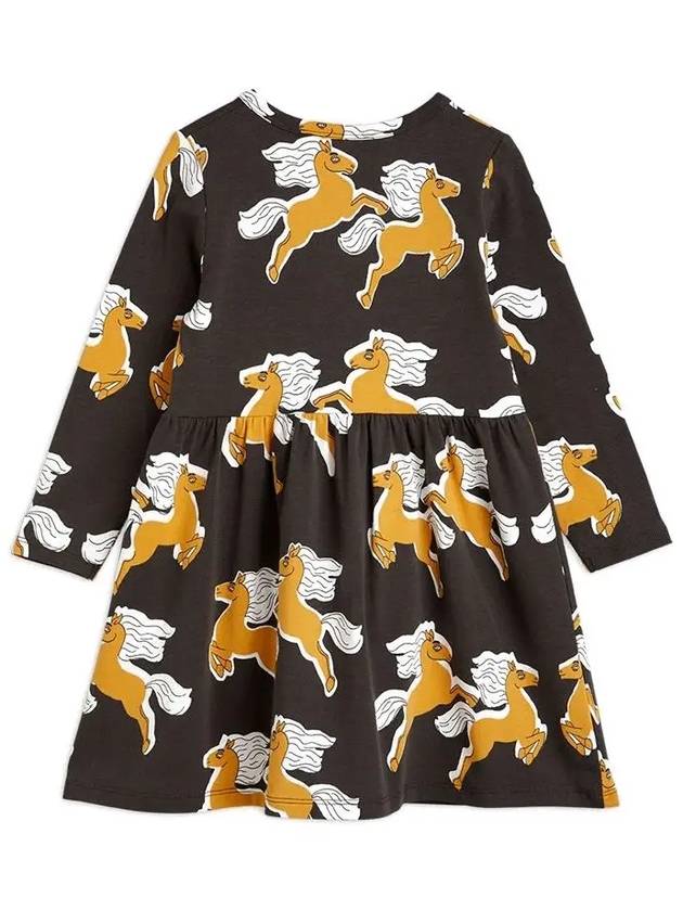 Kids Horse Pattern Dress Black 22750105 99 - MINI RODINI - BALAAN 3