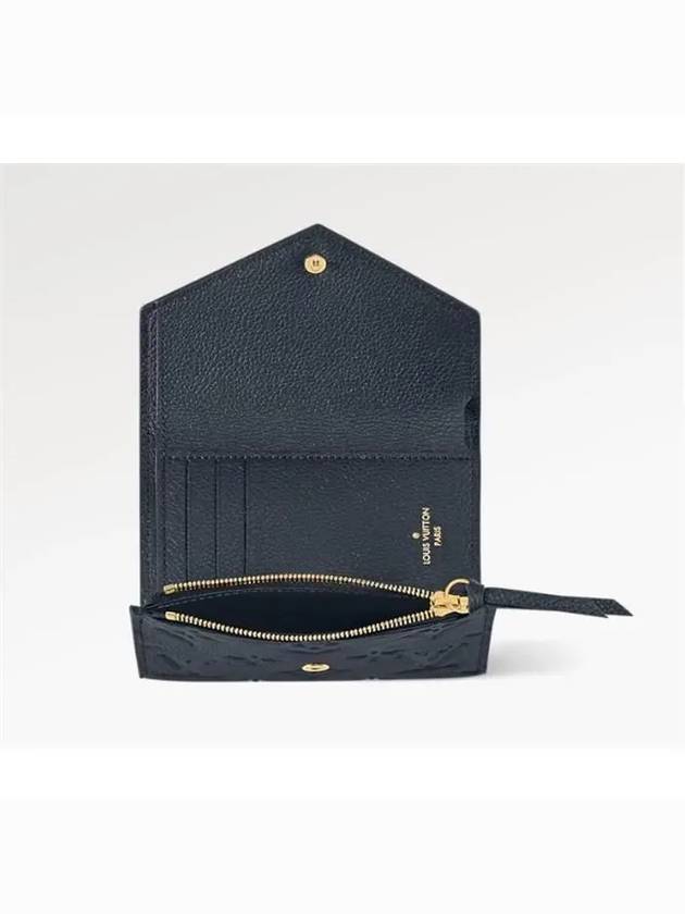 Victorine Monogram Empreinte Half Wallet Navy - LOUIS VUITTON - BALAAN 5