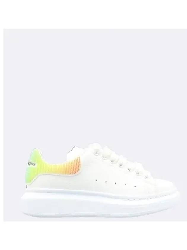 Unused 708070 White Color Rainbow Tab Oversole Women s Sneakers 35 225MM - ALEXANDER MCQUEEN - BALAAN 4