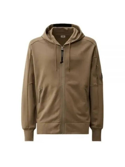 Diagonal Raised Fleece Hooded Jacket Beige - CP COMPANY - BALAAN 2