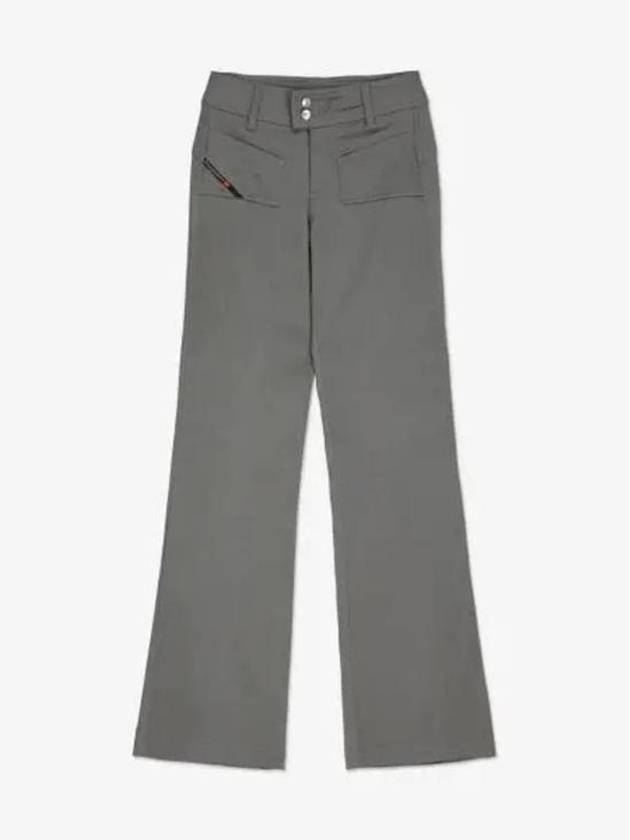 P-Stell Low-Rise Flare Straight Pants Grey - DIESEL - BALAAN 2