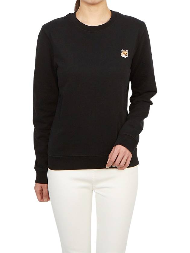 Fox Head Patch Regular Sweatshirt Black - MAISON KITSUNE - BALAAN 5