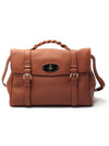 Alexa Large Leather Cross Bag Chestnut Heavy Grain - MULBERRY - BALAAN 2