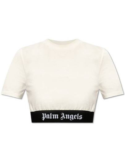 Short Sleeve T-Shirt PWAA051S24JER001 0310 White - PALM ANGELS - BALAAN 2