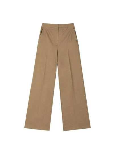 Women's Unghia Camel Cotton Wide Pants Camelo - MAX MARA - BALAAN 2