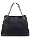 Pebbled Leather Medium Chain Handbag Soho Black - GUCCI - BALAAN 3