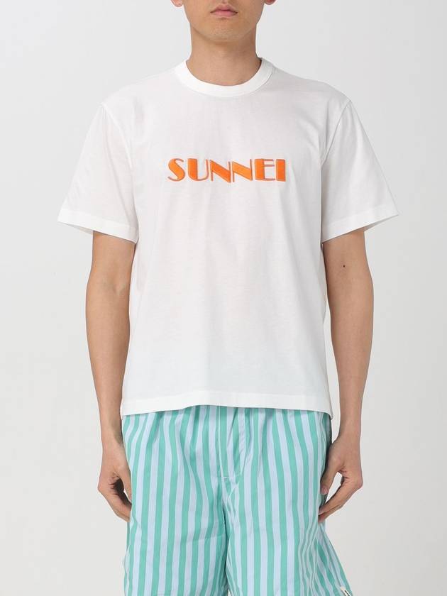 T-shirt Sunnei in cotone con logo - SUNNEI - BALAAN 1