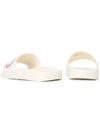 Salvatore Gancini Printing Band Rubber Slippers White Pink - SALVATORE FERRAGAMO - BALAAN.