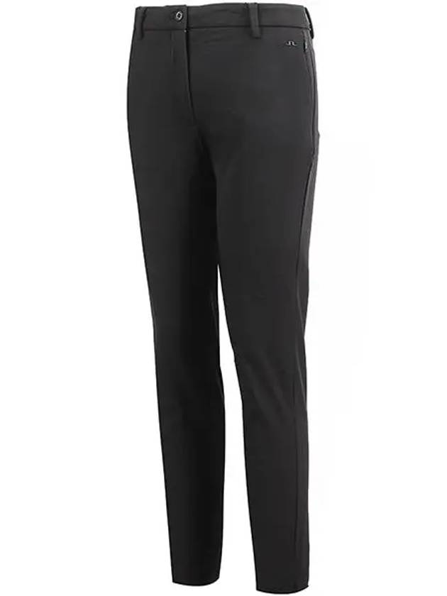 Lei Fleece Twill Straight Pants Black - J.LINDEBERG - BALAAN 3