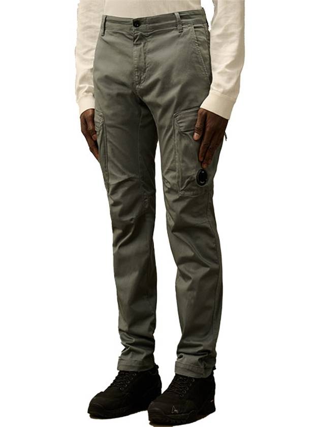 Stretch Sateen Ergonomic Cargo Pants Grey - CP COMPANY - BALAAN 4