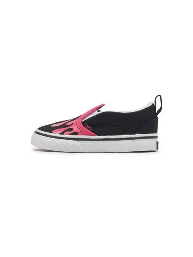 KIDS Slip on Velcro Toddler Glow Slime Black Pink VN000UBSB9P1 - VANS - BALAAN 1