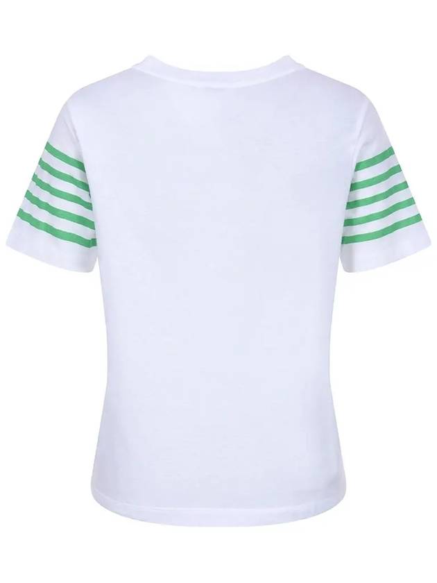 Striped Logo Short Sleeve T-Shirt MW3ME187GRN - P_LABEL - BALAAN 7