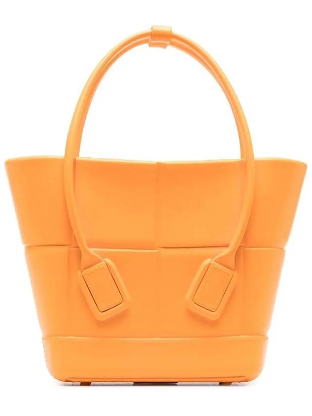 Arco Mini Rubber Tote Bag Tangerine - BOTTEGA VENETA - BALAAN 2