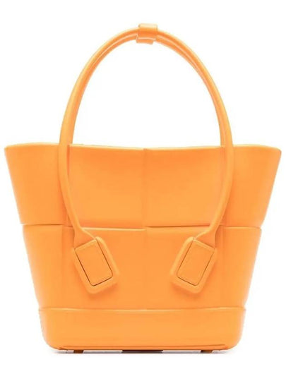 Arco Mini Rubber Tote Bag Tangerine - BOTTEGA VENETA - BALAAN 2