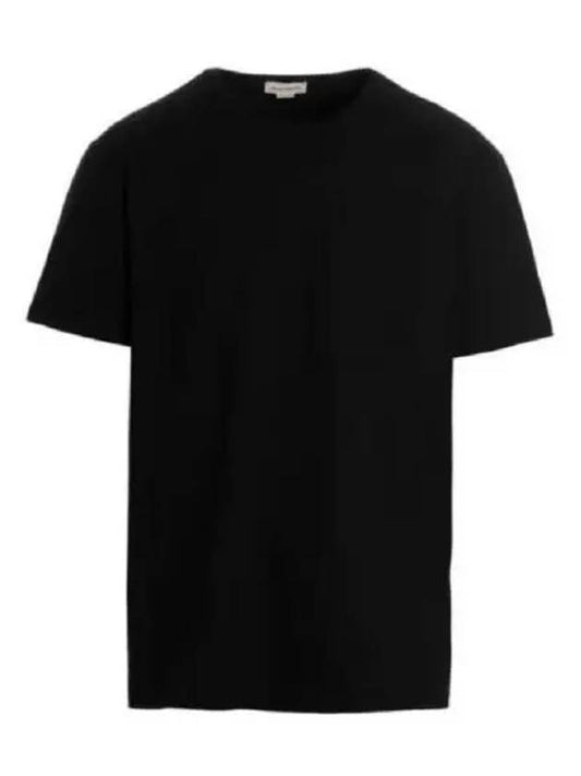 Back Graffiti Logo Short Sleeve T-Shirt Black - ALEXANDER MCQUEEN - BALAAN 2