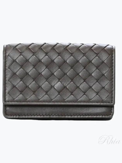 Intrecciato Flap Card Wallet Espresso - BOTTEGA VENETA - BALAAN 2