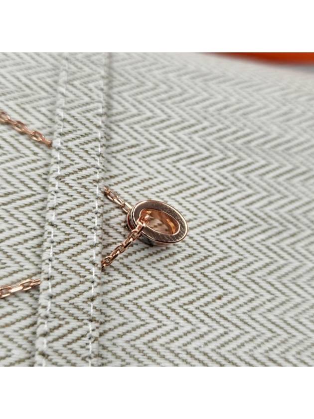 Mini Pop H Pendant Rose Gold & Noir - HERMES - BALAAN 4