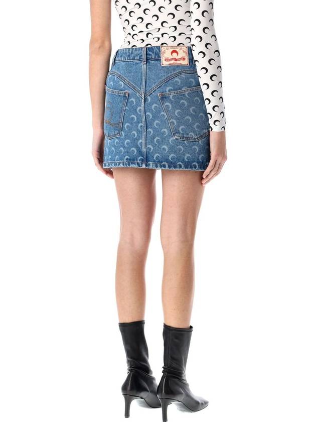 Moon denim mini skirt - MARINE SERRE - BALAAN 2