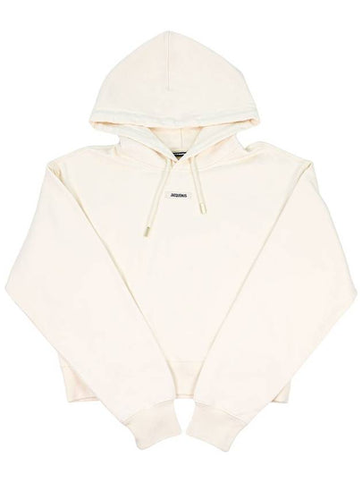 Le Sweatshirt Gros Grain Cotton Hoodie Light Beige - JACQUEMUS - BALAAN 2